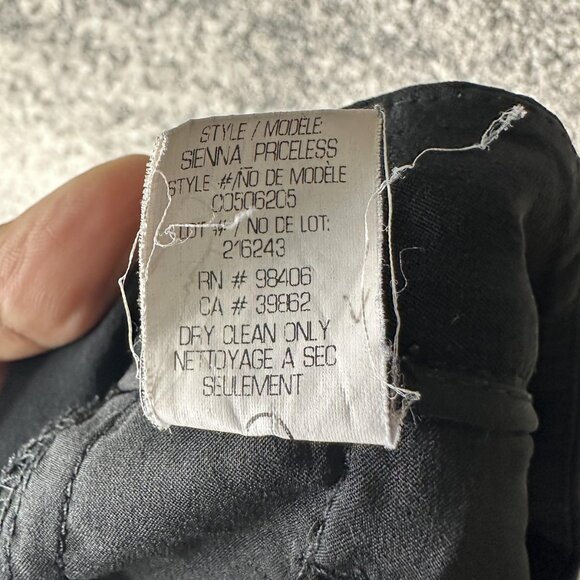 Theory Pants Womens 0 Black Sienna Priceless Ankle Trousers Stretch Made in USA - Picture 7 of 8